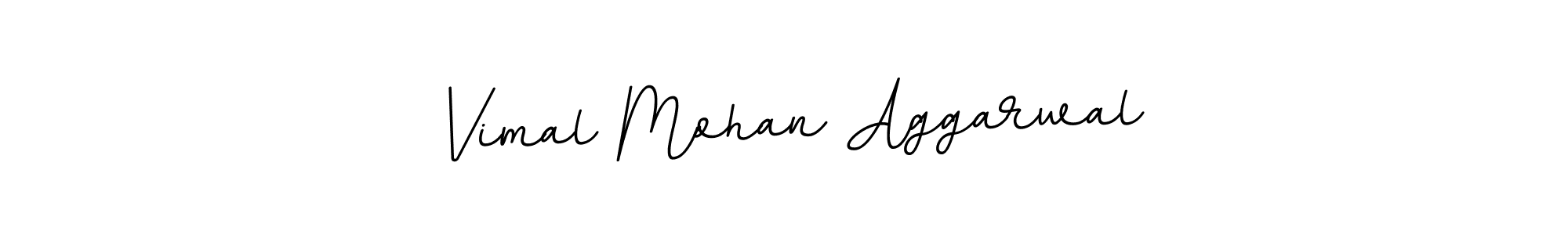 How to make Vimal Mohan Aggarwal name signature. Use BallpointsItalic-DORy9 style for creating short signs online. This is the latest handwritten sign. Vimal Mohan Aggarwal signature style 11 images and pictures png
