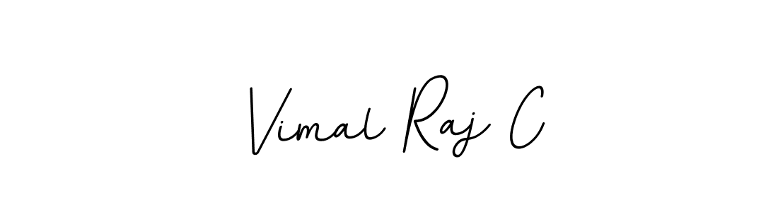 Use a signature maker to create a handwritten signature online. With this signature software, you can design (BallpointsItalic-DORy9) your own signature for name Vimal Raj C. Vimal Raj C signature style 11 images and pictures png