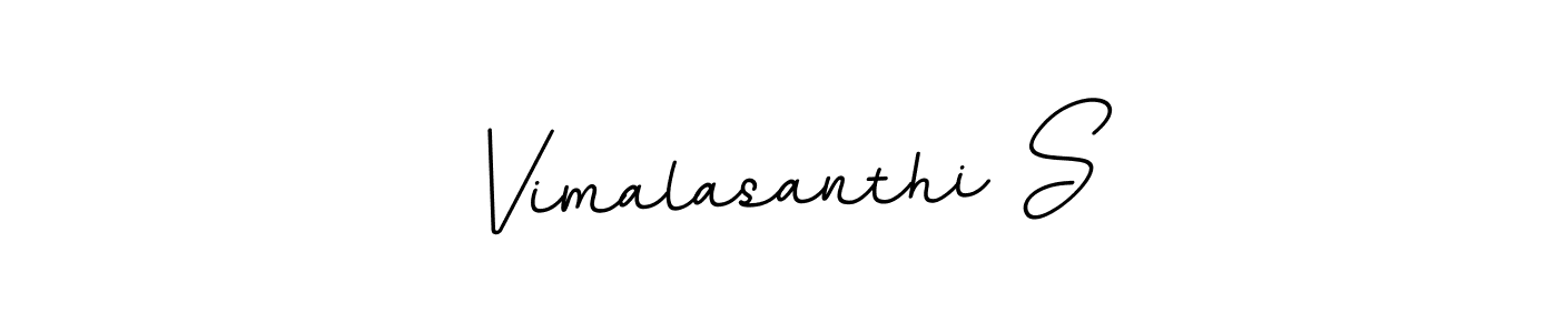How to make Vimalasanthi S name signature. Use BallpointsItalic-DORy9 style for creating short signs online. This is the latest handwritten sign. Vimalasanthi S signature style 11 images and pictures png