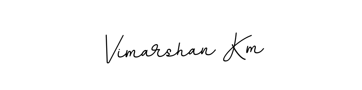 if you are searching for the best signature style for your name Vimarshan Km. so please give up your signature search. here we have designed multiple signature styles  using BallpointsItalic-DORy9. Vimarshan Km signature style 11 images and pictures png