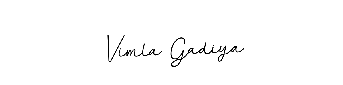 You should practise on your own different ways (BallpointsItalic-DORy9) to write your name (Vimla Gadiya) in signature. don't let someone else do it for you. Vimla Gadiya signature style 11 images and pictures png