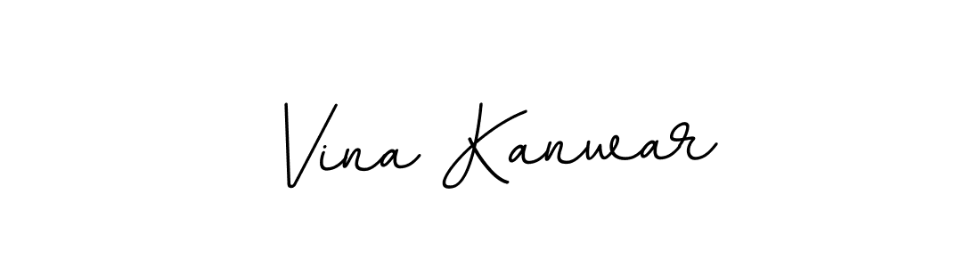 Also we have Vina Kanwar name is the best signature style. Create professional handwritten signature collection using BallpointsItalic-DORy9 autograph style. Vina Kanwar signature style 11 images and pictures png