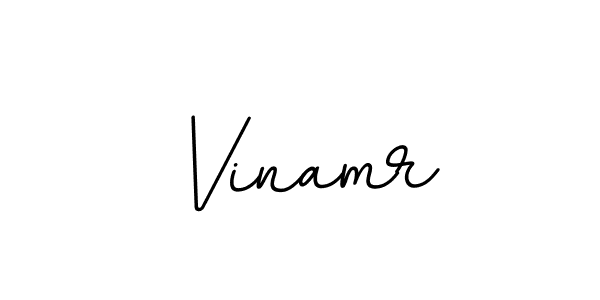 Use a signature maker to create a handwritten signature online. With this signature software, you can design (BallpointsItalic-DORy9) your own signature for name Vinamr. Vinamr signature style 11 images and pictures png