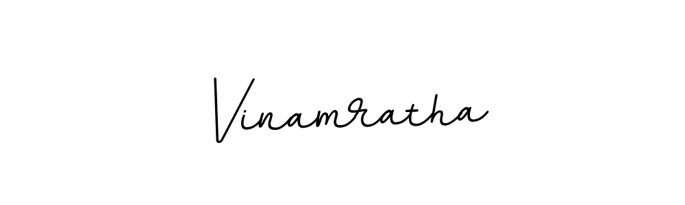 Use a signature maker to create a handwritten signature online. With this signature software, you can design (BallpointsItalic-DORy9) your own signature for name Vinamratha. Vinamratha signature style 11 images and pictures png