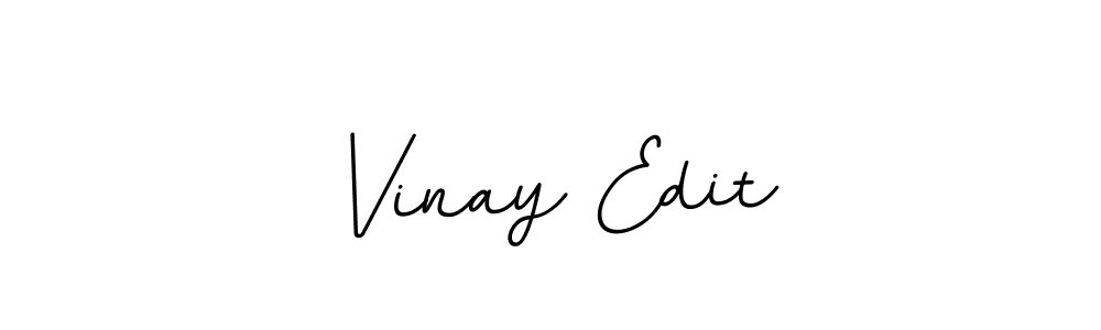 Design your own signature with our free online signature maker. With this signature software, you can create a handwritten (BallpointsItalic-DORy9) signature for name Vinay Edit. Vinay Edit signature style 11 images and pictures png