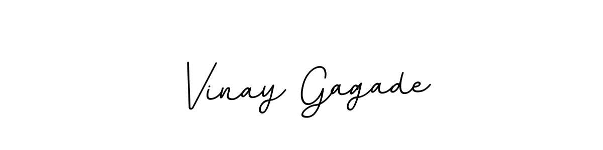 Use a signature maker to create a handwritten signature online. With this signature software, you can design (BallpointsItalic-DORy9) your own signature for name Vinay Gagade. Vinay Gagade signature style 11 images and pictures png