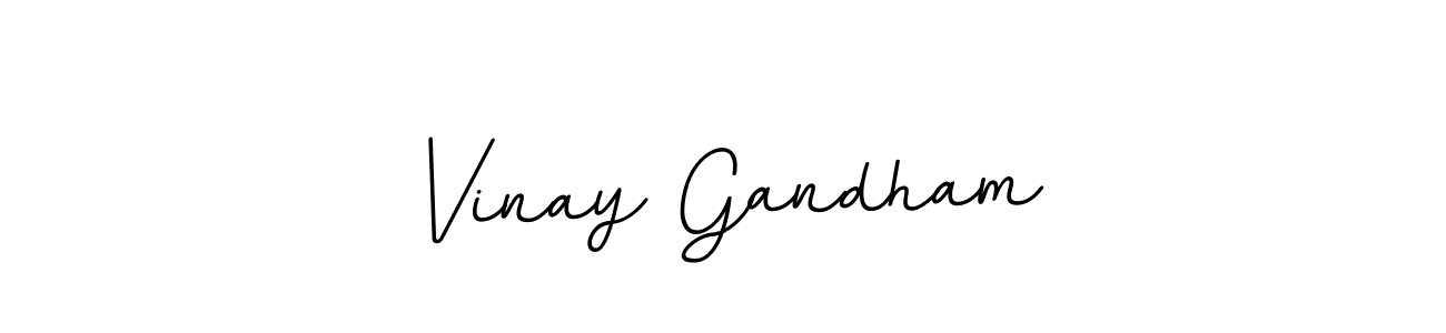 Also we have Vinay Gandham name is the best signature style. Create professional handwritten signature collection using BallpointsItalic-DORy9 autograph style. Vinay Gandham signature style 11 images and pictures png
