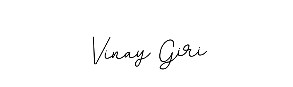 Create a beautiful signature design for name Vinay Giri. With this signature (BallpointsItalic-DORy9) fonts, you can make a handwritten signature for free. Vinay Giri signature style 11 images and pictures png