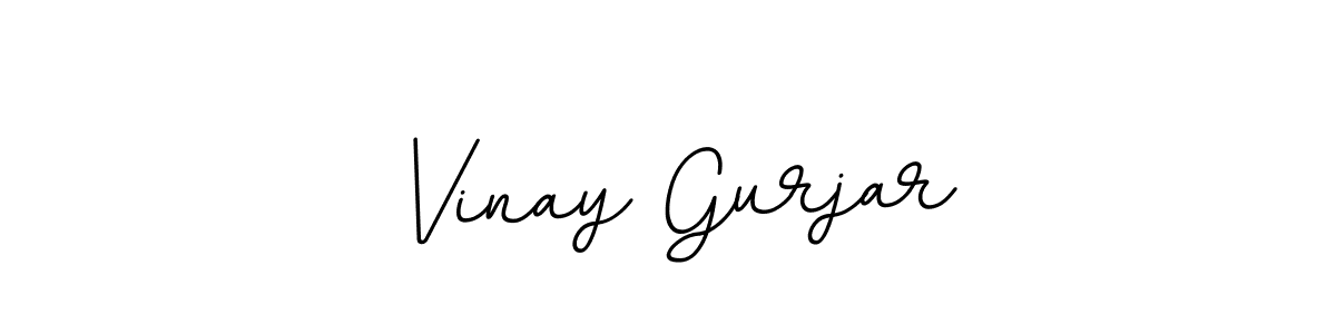 How to make Vinay Gurjar name signature. Use BallpointsItalic-DORy9 style for creating short signs online. This is the latest handwritten sign. Vinay Gurjar signature style 11 images and pictures png
