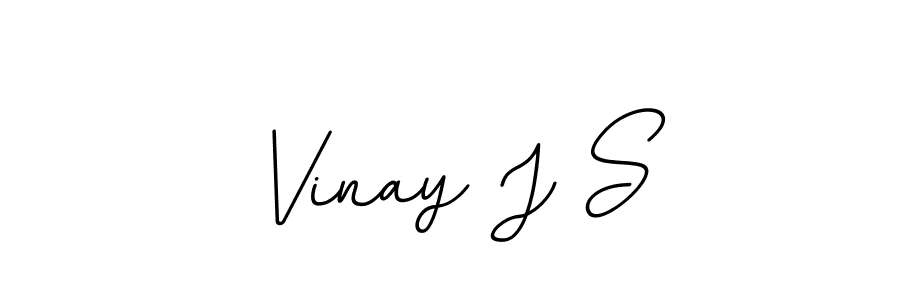 Make a beautiful signature design for name Vinay J S. Use this online signature maker to create a handwritten signature for free. Vinay J S signature style 11 images and pictures png