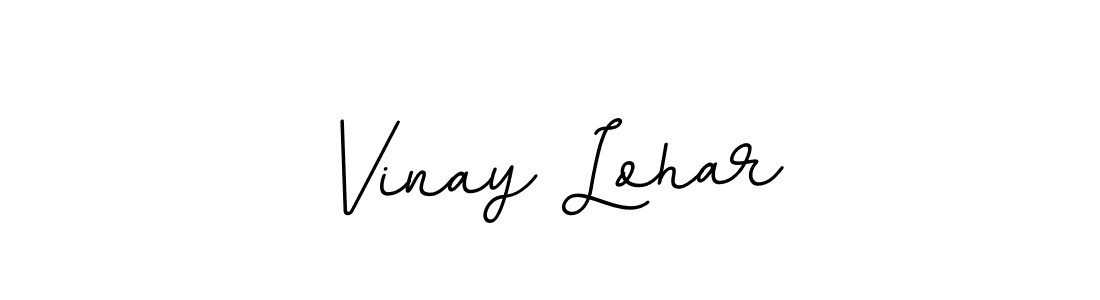 Make a beautiful signature design for name Vinay Lohar. With this signature (BallpointsItalic-DORy9) style, you can create a handwritten signature for free. Vinay Lohar signature style 11 images and pictures png