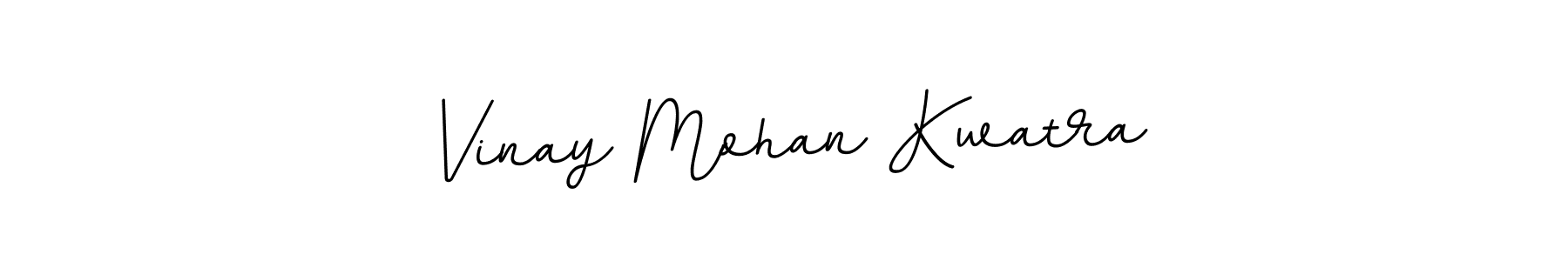 How to make Vinay Mohan Kwatra name signature. Use BallpointsItalic-DORy9 style for creating short signs online. This is the latest handwritten sign. Vinay Mohan Kwatra signature style 11 images and pictures png