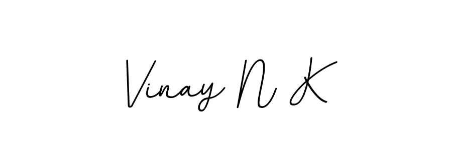 This is the best signature style for the Vinay N K name. Also you like these signature font (BallpointsItalic-DORy9). Mix name signature. Vinay N K signature style 11 images and pictures png