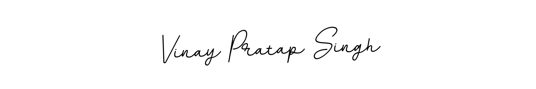 Use a signature maker to create a handwritten signature online. With this signature software, you can design (BallpointsItalic-DORy9) your own signature for name Vinay Pratap Singh. Vinay Pratap Singh signature style 11 images and pictures png