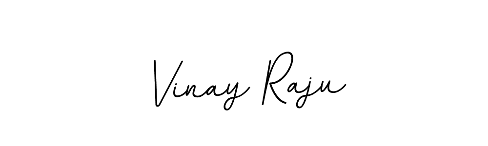 How to make Vinay Raju name signature. Use BallpointsItalic-DORy9 style for creating short signs online. This is the latest handwritten sign. Vinay Raju signature style 11 images and pictures png