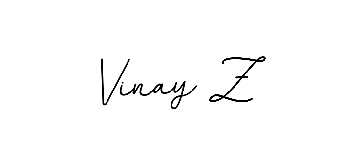 Design your own signature with our free online signature maker. With this signature software, you can create a handwritten (BallpointsItalic-DORy9) signature for name Vinay Z. Vinay Z signature style 11 images and pictures png