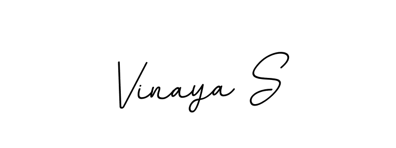 The best way (BallpointsItalic-DORy9) to make a short signature is to pick only two or three words in your name. The name Vinaya S include a total of six letters. For converting this name. Vinaya S signature style 11 images and pictures png