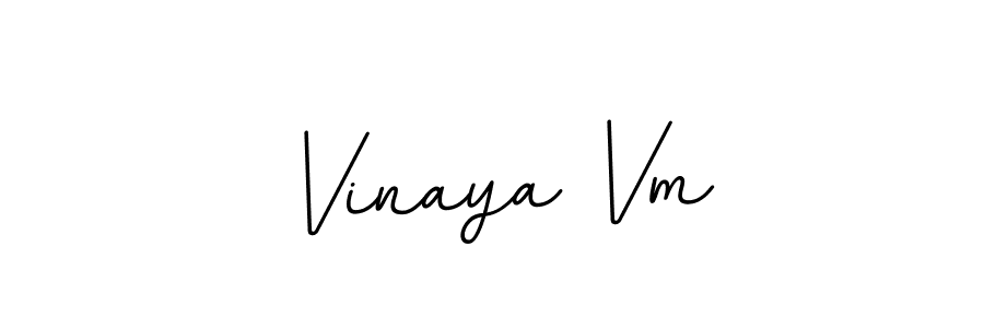 Vinaya Vm stylish signature style. Best Handwritten Sign (BallpointsItalic-DORy9) for my name. Handwritten Signature Collection Ideas for my name Vinaya Vm. Vinaya Vm signature style 11 images and pictures png