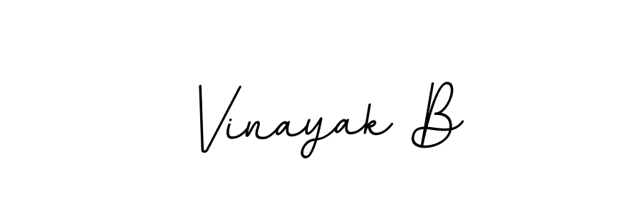 Use a signature maker to create a handwritten signature online. With this signature software, you can design (BallpointsItalic-DORy9) your own signature for name Vinayak B. Vinayak B signature style 11 images and pictures png