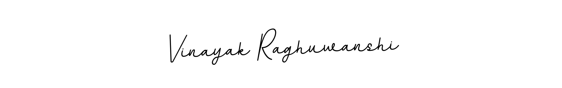 How to make Vinayak Raghuwanshi name signature. Use BallpointsItalic-DORy9 style for creating short signs online. This is the latest handwritten sign. Vinayak Raghuwanshi signature style 11 images and pictures png