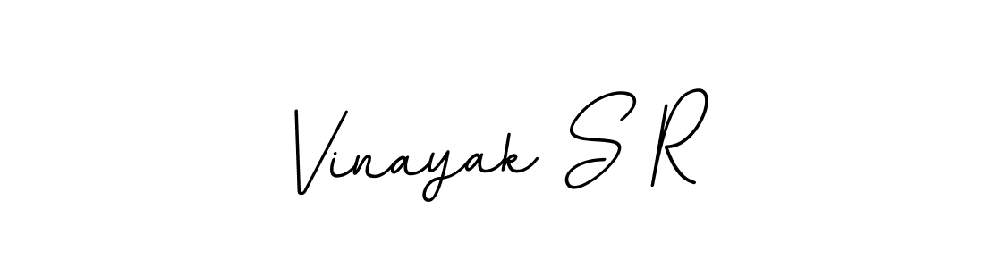 Design your own signature with our free online signature maker. With this signature software, you can create a handwritten (BallpointsItalic-DORy9) signature for name Vinayak S R. Vinayak S R signature style 11 images and pictures png