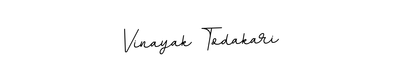 How to make Vinayak Todakari name signature. Use BallpointsItalic-DORy9 style for creating short signs online. This is the latest handwritten sign. Vinayak Todakari signature style 11 images and pictures png