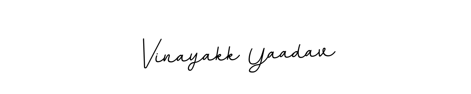 Make a beautiful signature design for name Vinayakk Yaadav. With this signature (BallpointsItalic-DORy9) style, you can create a handwritten signature for free. Vinayakk Yaadav signature style 11 images and pictures png