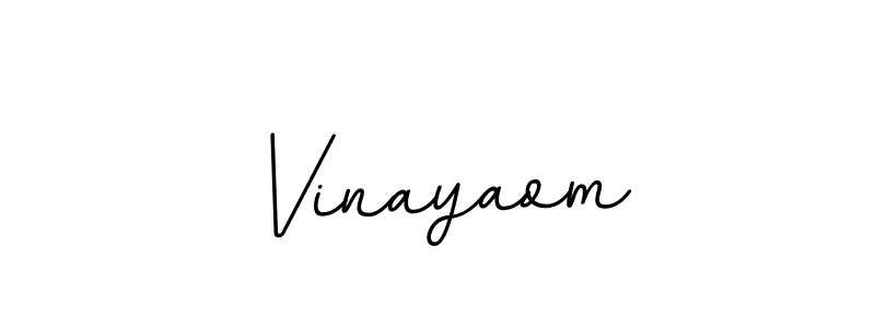 Use a signature maker to create a handwritten signature online. With this signature software, you can design (BallpointsItalic-DORy9) your own signature for name Vinayaom. Vinayaom signature style 11 images and pictures png