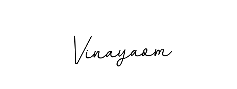 Use a signature maker to create a handwritten signature online. With this signature software, you can design (BallpointsItalic-DORy9) your own signature for name Vinayaom. Vinayaom signature style 11 images and pictures png