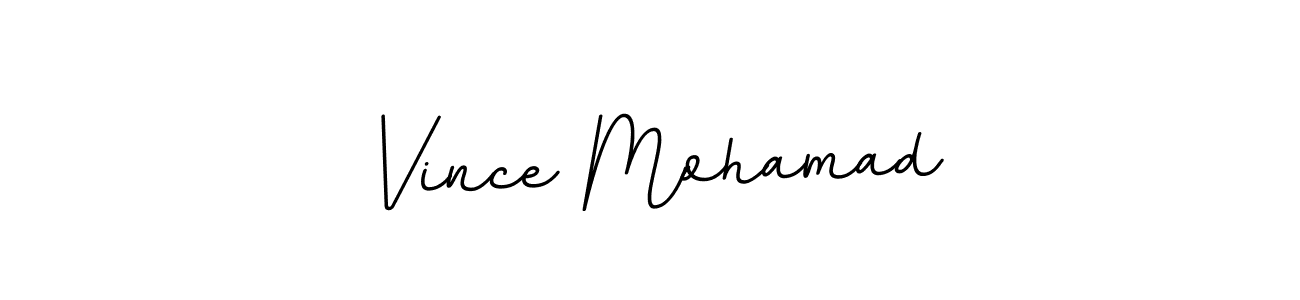 You should practise on your own different ways (BallpointsItalic-DORy9) to write your name (Vince Mohamad) in signature. don't let someone else do it for you. Vince Mohamad signature style 11 images and pictures png