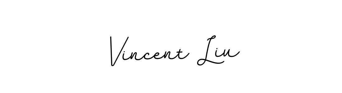 Use a signature maker to create a handwritten signature online. With this signature software, you can design (BallpointsItalic-DORy9) your own signature for name Vincent Liu. Vincent Liu signature style 11 images and pictures png