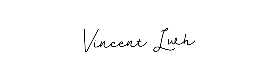 How to make Vincent Lwh name signature. Use BallpointsItalic-DORy9 style for creating short signs online. This is the latest handwritten sign. Vincent Lwh signature style 11 images and pictures png