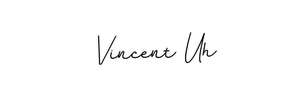 Make a beautiful signature design for name Vincent Uh. With this signature (BallpointsItalic-DORy9) style, you can create a handwritten signature for free. Vincent Uh signature style 11 images and pictures png