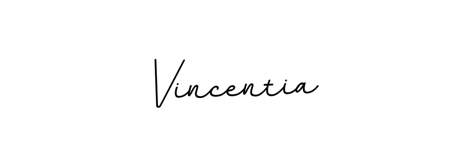 Use a signature maker to create a handwritten signature online. With this signature software, you can design (BallpointsItalic-DORy9) your own signature for name Vincentia. Vincentia signature style 11 images and pictures png