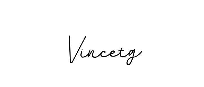 Make a beautiful signature design for name Vincetg. With this signature (BallpointsItalic-DORy9) style, you can create a handwritten signature for free. Vincetg signature style 11 images and pictures png