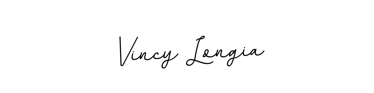Similarly BallpointsItalic-DORy9 is the best handwritten signature design. Signature creator online .You can use it as an online autograph creator for name Vincy Longia. Vincy Longia signature style 11 images and pictures png