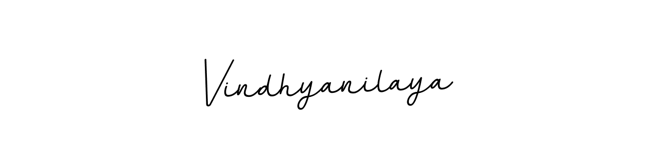 Make a beautiful signature design for name Vindhyanilaya. With this signature (BallpointsItalic-DORy9) style, you can create a handwritten signature for free. Vindhyanilaya signature style 11 images and pictures png