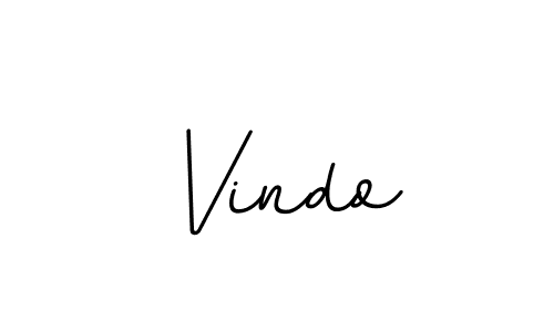 Make a beautiful signature design for name Vindo. With this signature (BallpointsItalic-DORy9) style, you can create a handwritten signature for free. Vindo signature style 11 images and pictures png