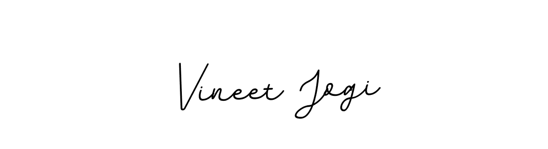 Make a beautiful signature design for name Vineet Jogi. With this signature (BallpointsItalic-DORy9) style, you can create a handwritten signature for free. Vineet Jogi signature style 11 images and pictures png