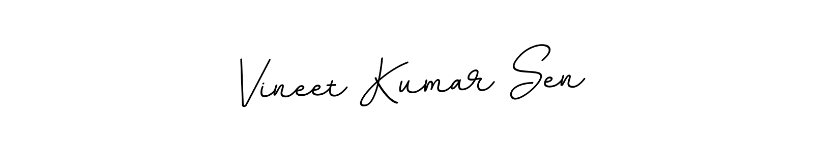 How to make Vineet Kumar Sen name signature. Use BallpointsItalic-DORy9 style for creating short signs online. This is the latest handwritten sign. Vineet Kumar Sen signature style 11 images and pictures png