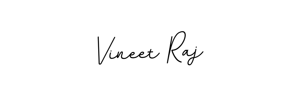 How to make Vineet Raj name signature. Use BallpointsItalic-DORy9 style for creating short signs online. This is the latest handwritten sign. Vineet Raj signature style 11 images and pictures png