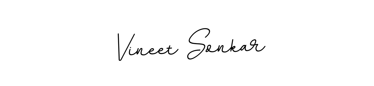 Vineet Sonkar stylish signature style. Best Handwritten Sign (BallpointsItalic-DORy9) for my name. Handwritten Signature Collection Ideas for my name Vineet Sonkar. Vineet Sonkar signature style 11 images and pictures png