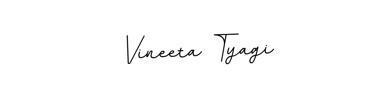 How to make Vineeta Tyagi name signature. Use BallpointsItalic-DORy9 style for creating short signs online. This is the latest handwritten sign. Vineeta Tyagi signature style 11 images and pictures png