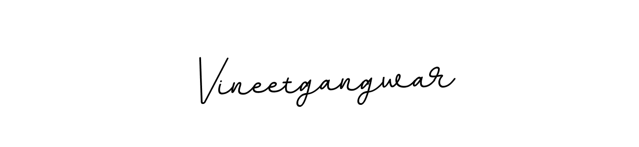 How to make Vineetgangwar name signature. Use BallpointsItalic-DORy9 style for creating short signs online. This is the latest handwritten sign. Vineetgangwar signature style 11 images and pictures png