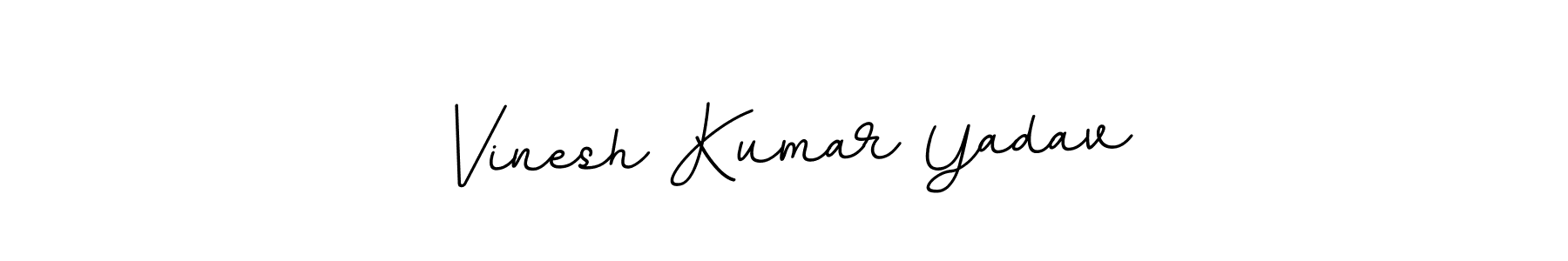 Make a beautiful signature design for name Vinesh Kumar Yadav. With this signature (BallpointsItalic-DORy9) style, you can create a handwritten signature for free. Vinesh Kumar Yadav signature style 11 images and pictures png