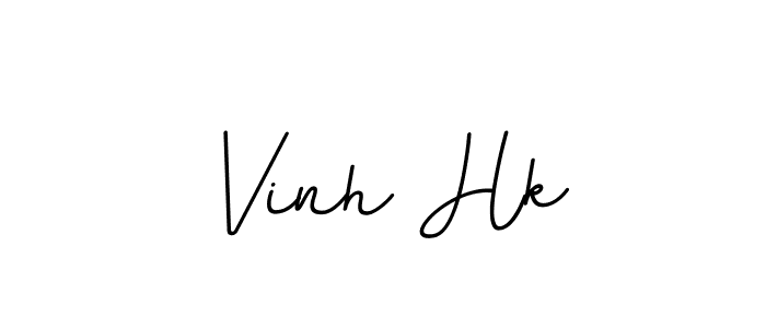How to make Vinh Hk name signature. Use BallpointsItalic-DORy9 style for creating short signs online. This is the latest handwritten sign. Vinh Hk signature style 11 images and pictures png