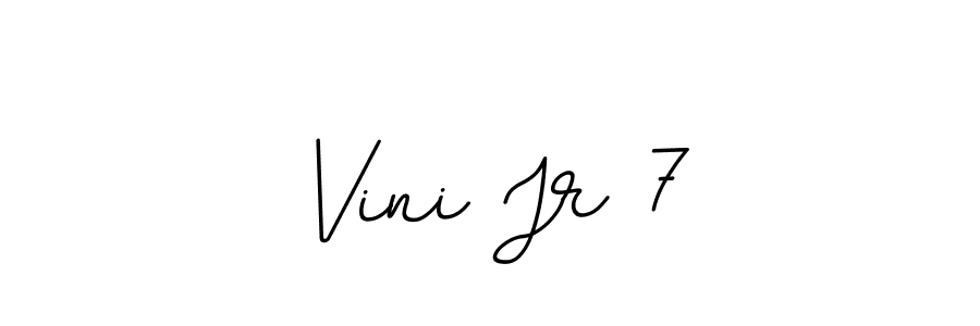 Also You can easily find your signature by using the search form. We will create Vini Jr 7 name handwritten signature images for you free of cost using BallpointsItalic-DORy9 sign style. Vini Jr 7 signature style 11 images and pictures png