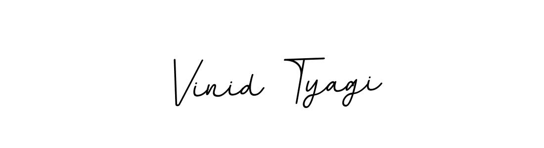 Make a beautiful signature design for name Vinid Tyagi. With this signature (BallpointsItalic-DORy9) style, you can create a handwritten signature for free. Vinid Tyagi signature style 11 images and pictures png