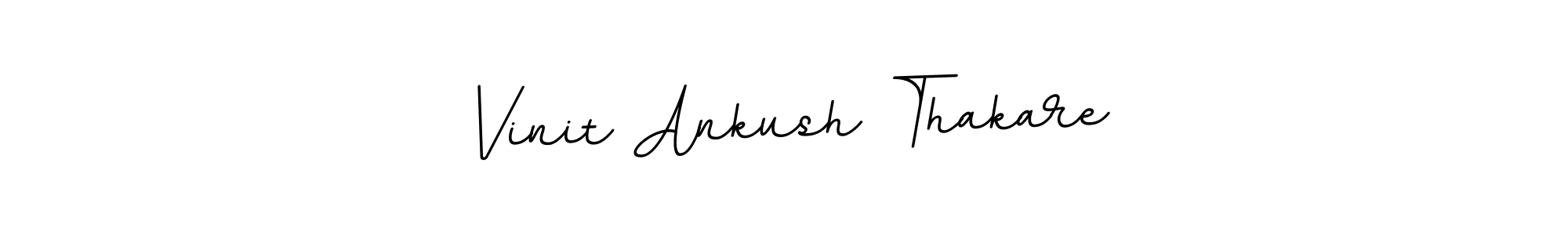 Design your own signature with our free online signature maker. With this signature software, you can create a handwritten (BallpointsItalic-DORy9) signature for name Vinit Ankush Thakare. Vinit Ankush Thakare signature style 11 images and pictures png