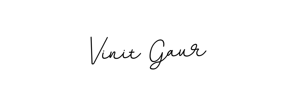 The best way (BallpointsItalic-DORy9) to make a short signature is to pick only two or three words in your name. The name Vinit Gaur include a total of six letters. For converting this name. Vinit Gaur signature style 11 images and pictures png